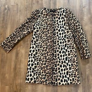Zara Women Leopard Print Coat